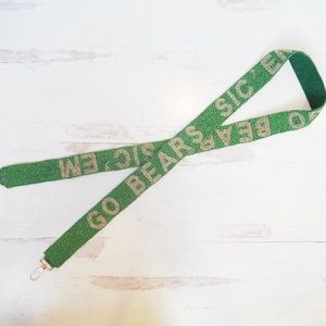 Beaded Go Bears Sic ‘Em Purse Strap Baylor Texas Game Day collegiate